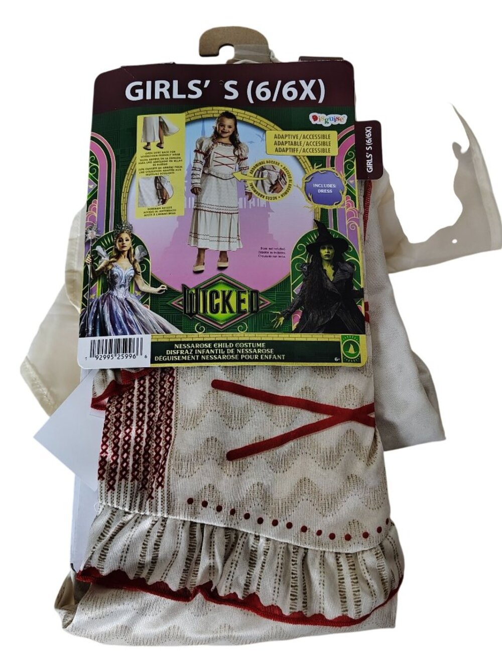 Wicked Nessarose Adaptive Accessible Costume Dress Girls Small 6 6X Halloween
